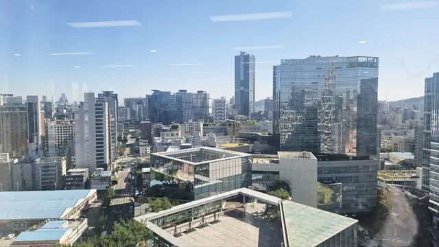 [사무실급매] 확장 전용100평 룸4, 탕비 북동향 파노라마뷰 사진 8